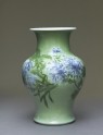 Baluster vase with flowers