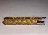 Case from a qalamdan, or pen box, with floral decoration