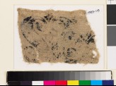Textile fragment with foliate S-shapes and palmettes