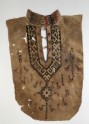 Part of a tunic front with geometric pattern and birds (EA1993.333)