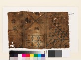 Sampler with geometric shapes, stylized floral shapes, and flower-heads (EA1993.347)