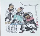 Liu Bei sending Zhang Fei to fight against Ma Chao