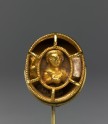 Ring with bust figure holding a wine cup
