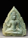 Plaque with a seated bodhisattva