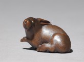 Netsuke in the form of a rabbit