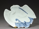 Dish in the form of an egret