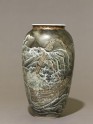 Vase depicting a ship in a stormy sea (EA1999.42)