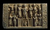 Relief depicting the Buddha’s descent from the Heaven of the Thirty-three gods