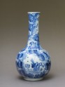 Bottle in the Chinese 'transitional style' with figures in a landscape (EA2003.15.a)