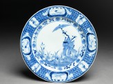 Plate with ‘Parasol Lady’ design (EA2008.64)