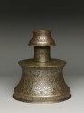 Candlestick with rosettes inscribed with good wishes