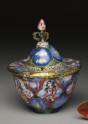 Lidded bowl with astrological decoration