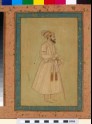 Shah Jahan holding a sword and rose