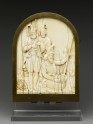 Ivory plaque depicting three Sikh warriors