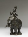 Figure of an elephant and rider from a hanging lamp
