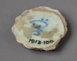 Base fragment of a bowl with inscription