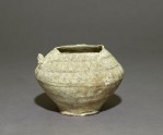Earthenware pot with incised decoration