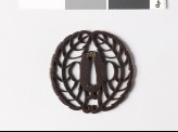 Tsuba with mon crest of the Hachisuka family