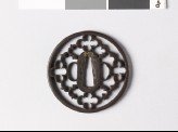 Round tsuba with karigane, or flying geese