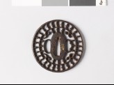 Tsuba with karigane, or flying geese, and c-scrolls