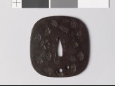 Tsuba with stars and signatures