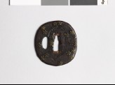 Tsuba with scattered plum-blossoms