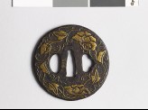 Tsuba with flowers and tendrils