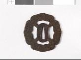 Tsuba with wave pattern