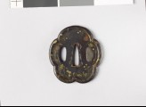 Lobed tsuba with asters and susuki grass (EAX.10162)