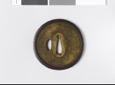Tsuba with coiled dragons and stars (EAX.10188)