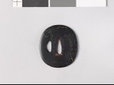 Tsuba with broad bean, leaves, and tendrils (EAX.10217)