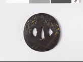 Tsuba with gourd and bamboo trellis (EAX.10266)