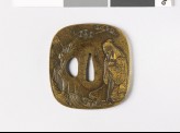 Tsuba depicting the Chinese poet  Li Po (EAX.10271)