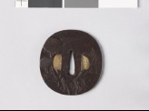 Tsuba with sow thistle