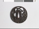 Tsuba with chrysanthemums and grass (EAX.10418)