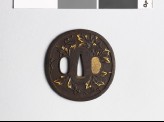 Tsuba with clematis trails (EAX.10449)