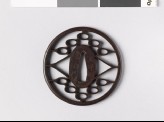Round tsuba with triangles and ovals (EAX.10526)
