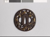 Tsuba with branches and leaves from a maple tree (EAX.10533)