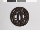 Tsuba with peonies (EAX.10540)