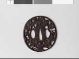 Tsuba with floweing clematis vine (EAX.10558)