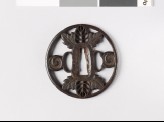 Tsuba with leaves and scrolls