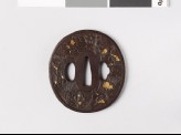 Tsuba with chrysanthemum plant (EAX.10635)