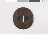 Tsuba with clematis flowers (EAX.10639)