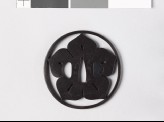 Tsuba with mon formed from a clematis flower (EAX.10680)