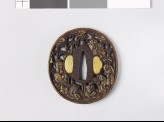 Tsuba depicting the Seven Sages of the Bamboo Grove