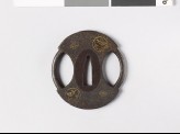 Tsuba with fundō weights and dragon medallions