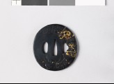 Tsuba depicting the Chinese hero Chao Yün with A Tou (EAX.10928)
