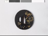 Tsuba depicting the Chinese hero Chao Yün with A Tou