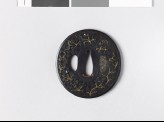 Tsuba with clematis