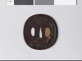 Tsuba with tigers in  storm